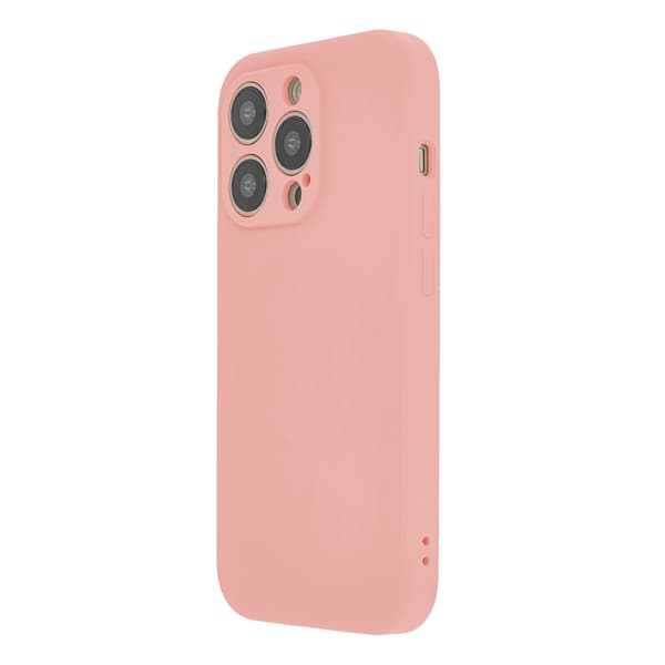 Soft Touch Mag skal för iPhone 15 Plus pastellrosa