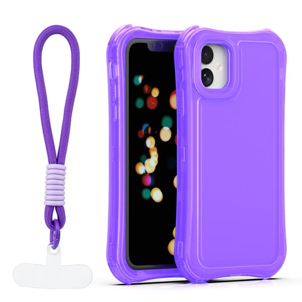 Safepop-fodral med rem för iPhone 11 lila