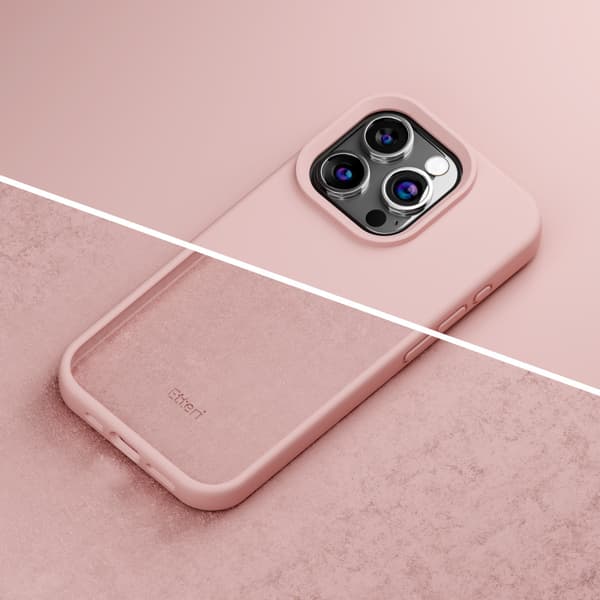 Etteri Silikonskal till iPhone 12 / 12 Pro 6,1\" ljusrosa