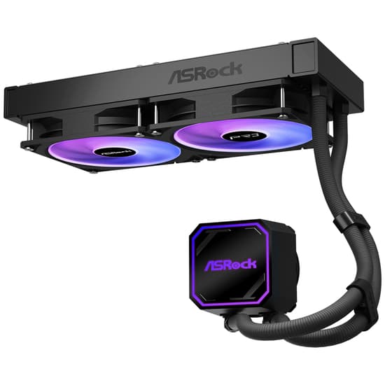 Asrock Pro 240 ARGB kölesystem 1-pack svart 120 mm svart