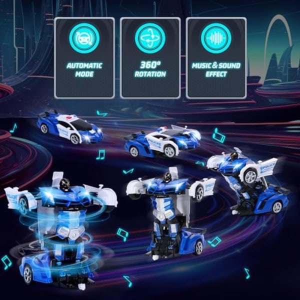 Transform Robot RC-bilar  blå