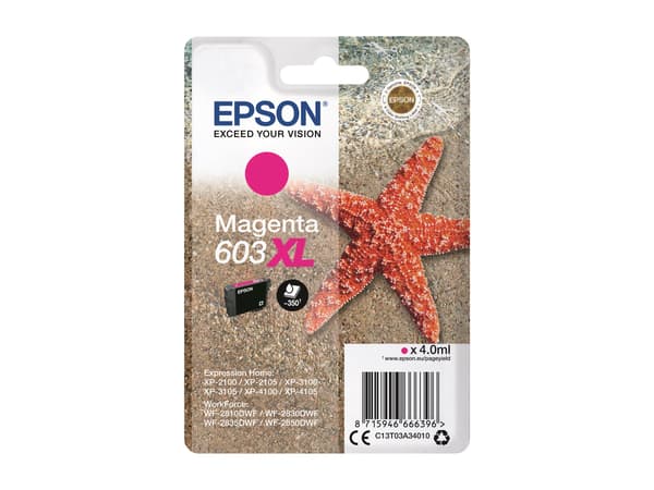 Epson 603XL Gul 350 sidor bläck C13T03A44010 gul