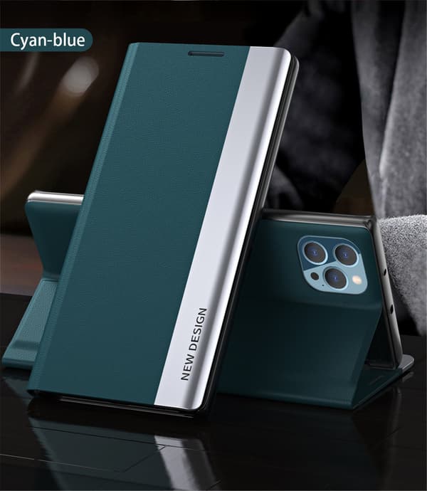 Magnetisk flipfodral för iphon 14 – Blå