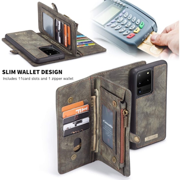 caseme 008 för Samsung S20 plus grön grön
