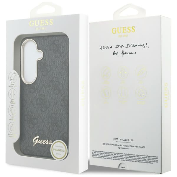 Guess fodral 4G Script MagSafe för Samsung Galaxy S26 svart