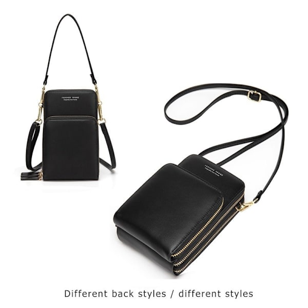 Mini Crossbody telefonväska för kvinnor röd