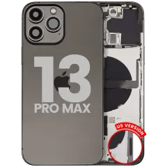 Baksida med smådelar för iPhone 13 Pro Max (amerikansk version) (Använd OEM-drag: Klass B) (Grafit)