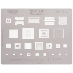 IC Omfattande Stencil För MacBook Pro 13\" / 15\" A1706 / A1707 (2016-2017) (MAC 5)