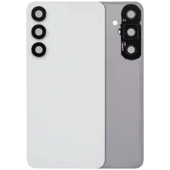 Baksidesglas med kameralins för Samsung Galaxy S25 FE (ingen logotyp) (eftermarknad Plus) (vit)