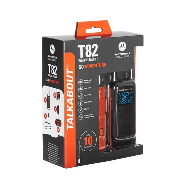 Motorola Talkabout T82 dubbelpack + laddare