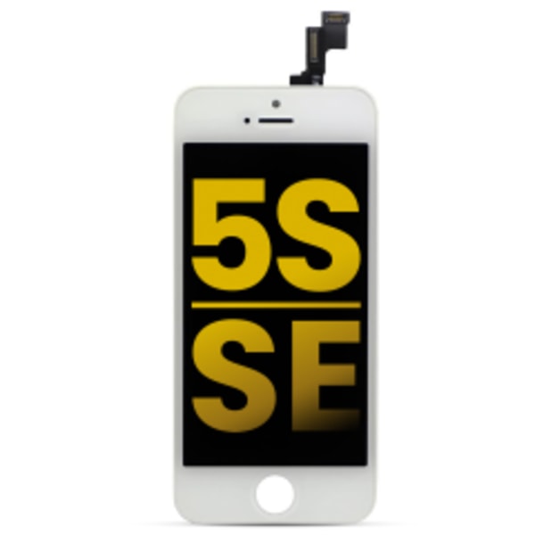 LCD-enhet för iPhone 5S / SE (2016) (Renoverad) (Vit)