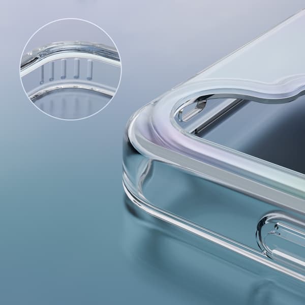 Epoxy Mag Case for Samsung Galaxy S25 - Pearlescent Pink, Transparent