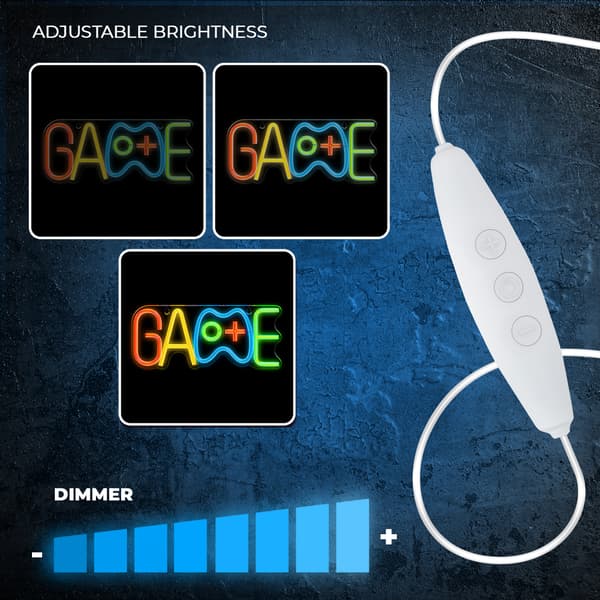Forever Light Neon PLEXI LED GAME flerfärgad FPNE40