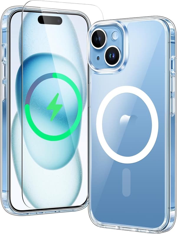 MagSafe med skärmskydd för iPhone 17 Air transparent