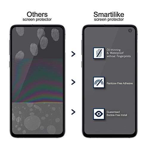 4 st hög kvalitet heltäckande härdat glas för Samsung s10 plus
