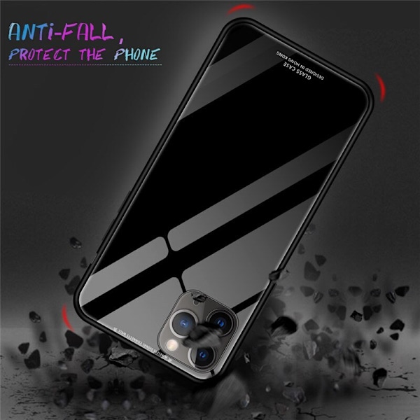 GLASfodral till IPHONE 12 PRO MAX svart svart