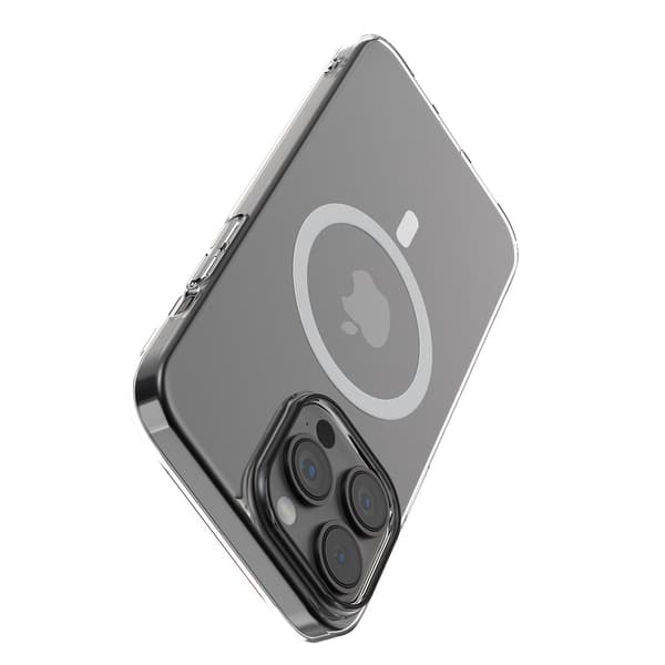Comma skal Hard Jacket Mag för iPhone 15 Plus transparent antibakteriell