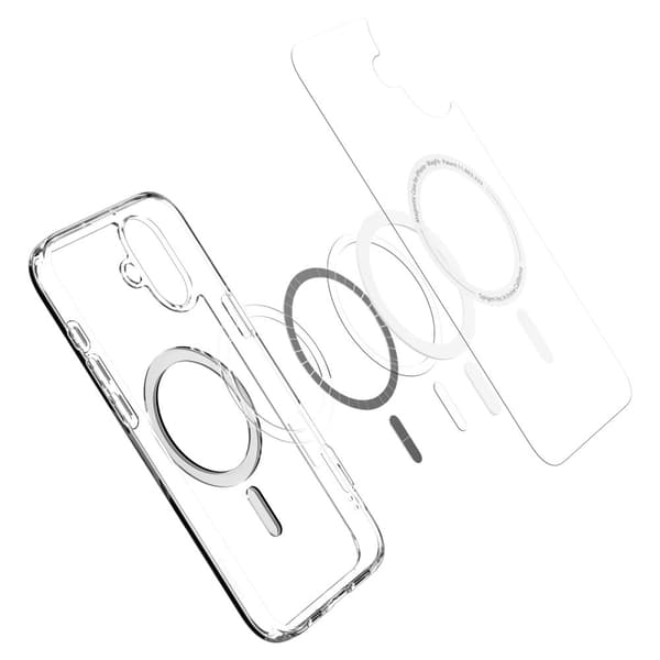 Spigen Ultra Hybrid Mag Magsafe fodral för iPhone 16 vit vit