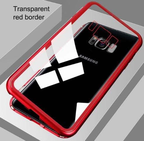 Magnetisk glas bakfodral för Samsung S8
