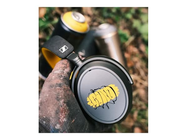 Sennheiser MOMENTUM 4 trådlös Kablet Hörlurar Grå Gul
