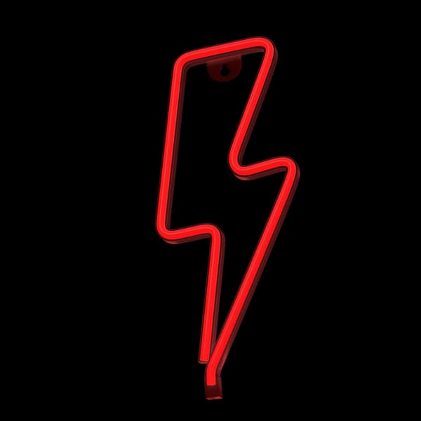 Neon LED-lampa BOLT röd Bat + USB FLNE06 Forever Light röd