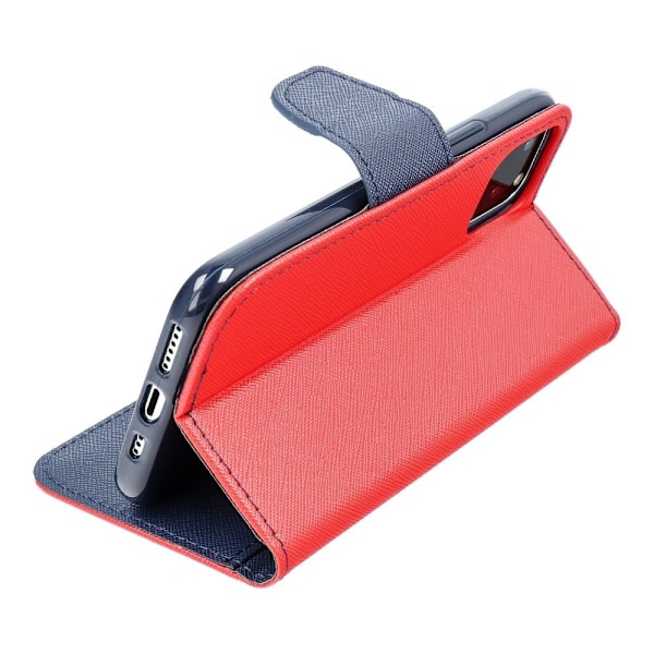 Fancy Book case for IPHONE 13mini röd röd