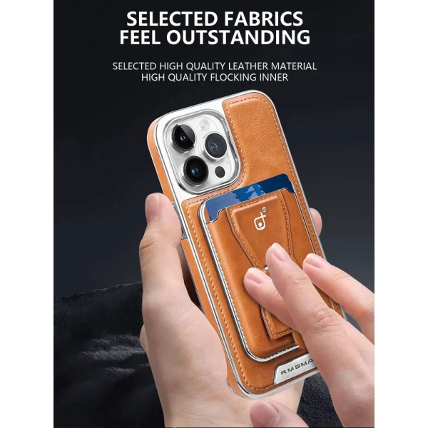 Löstagbar kortplånboksväska Magnetisk läderfodral för iPhone 15 Pro Max