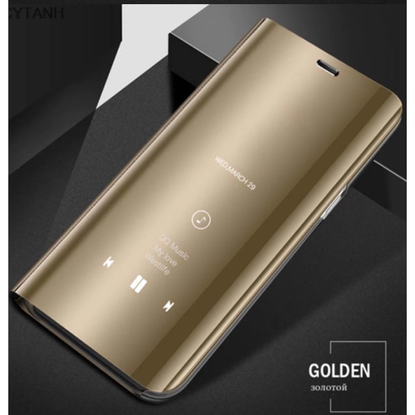 Flipcase för Samsung S20 plus guld guld