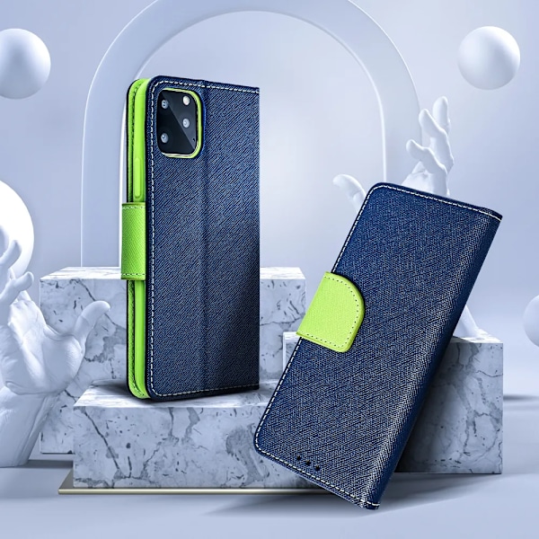 SMART FANCY mobilfodral för iphone 15  marin/lime blå