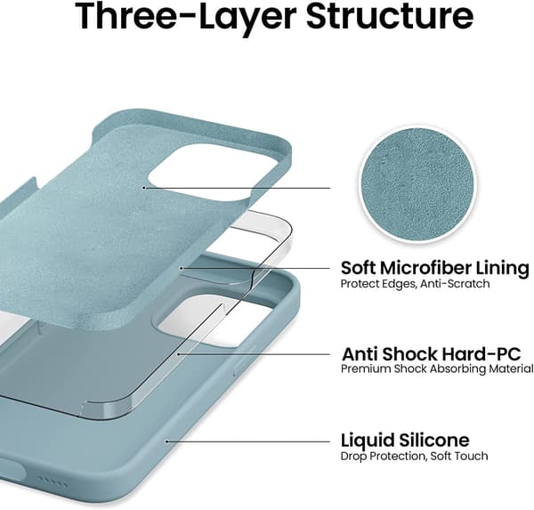 iphone 14 pro silikon fodral mörkgrön grön