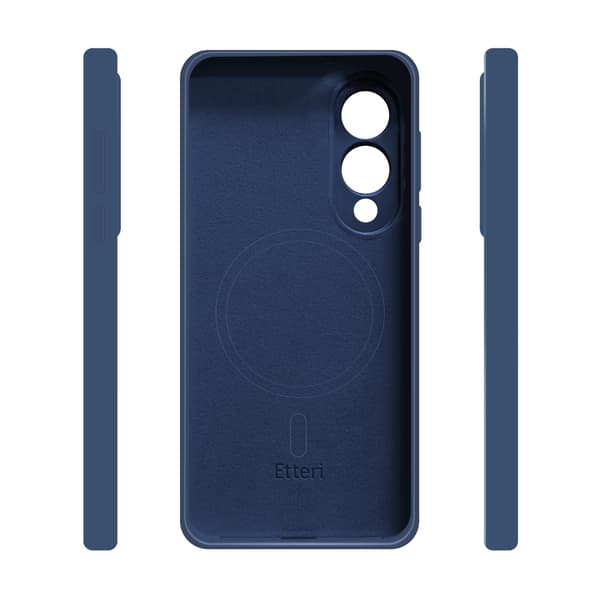 Etteri Silikon Mag skal för Samsung Galaxy S25 Edge mörkblå blå