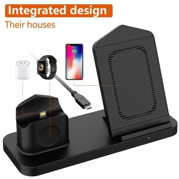 3-IN-1 TRÅDLÖS LADDARE DOCKING STATION