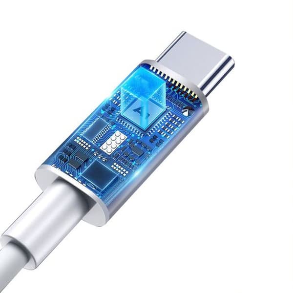 T-PHOX kabel GLARY LITE SERIES 3W 1M USB-C / USB-C vit