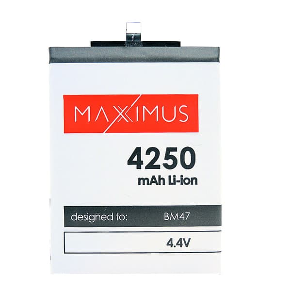 BATTERI MAXXIMUS XIA REDMI 4X 4250mAh Li-lon BM47 röd