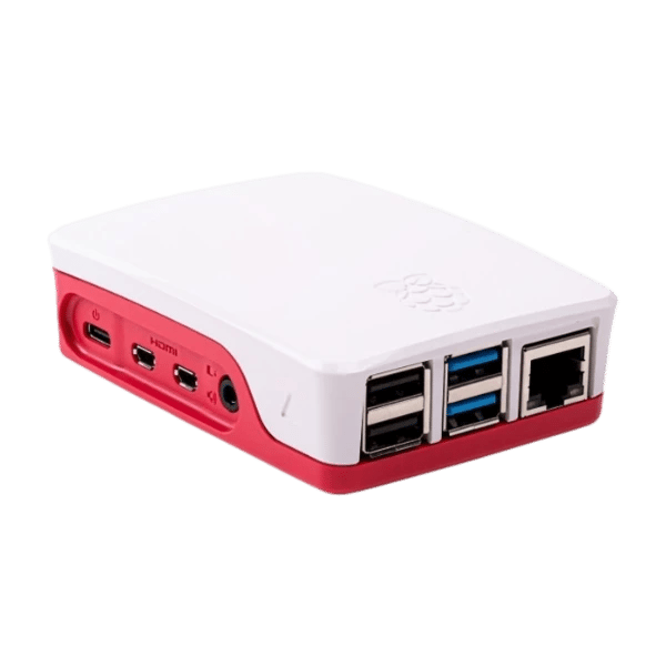 Raspberry Pi fodral röd/vit