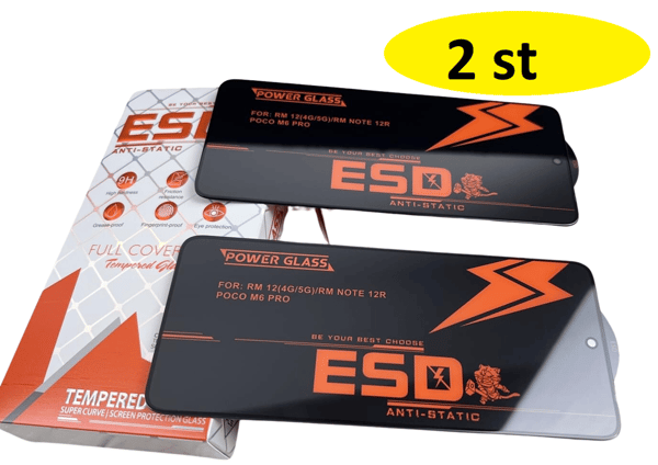 2 st ESD extra starka heltäckande skärmskydd för iphone 14 pro