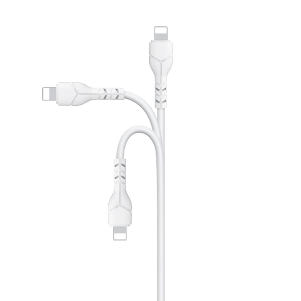 Devia kabel Kintone EC143 USB - Lightning 1,0 m 2,1A vit vit