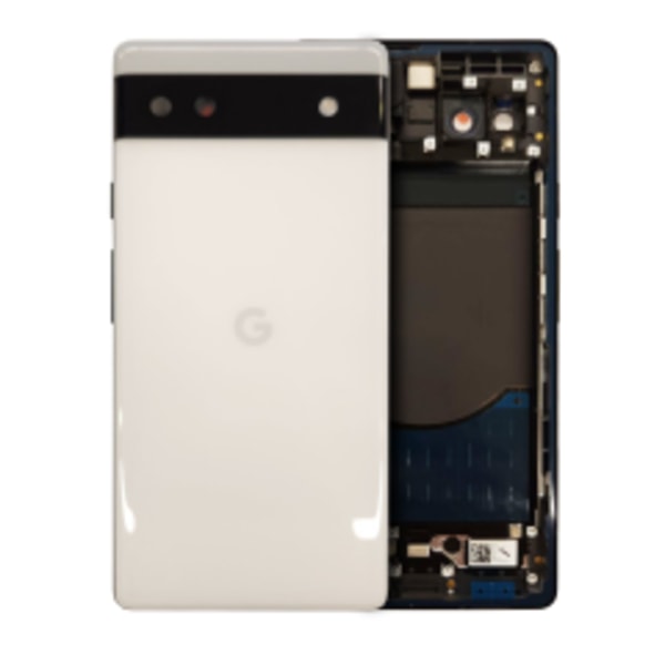 Baksida för Google Pixel 6a (Äkta OEM) (Chalk)