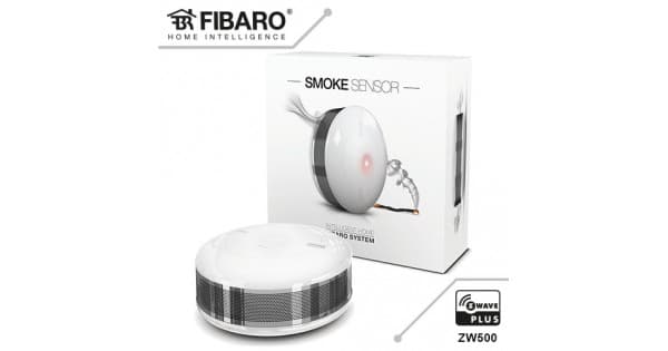 Fibaro Rök- och Temperatursensor FGSD-002 - Silver/Vit