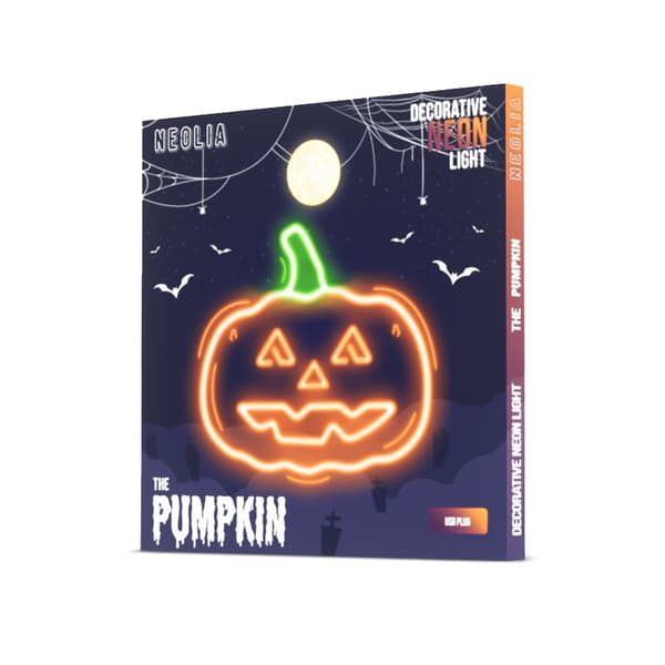 Neon PLEXI LED PUMPA MED STJÄLK orange grön NNE13 Neolia