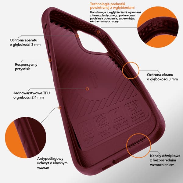 Ugly Rubber L skal för iPhone 15 Plus 6,7\" svart