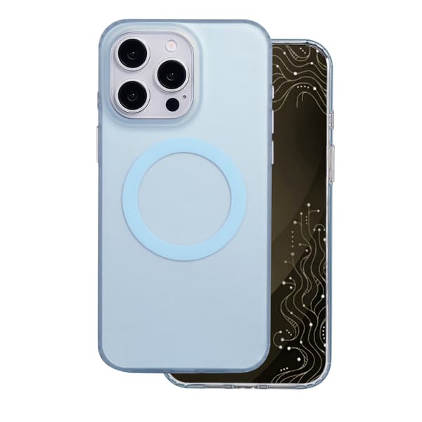 Tecto Shield Mistiq Mag skal för iPhone 15 Pro Max blå blå