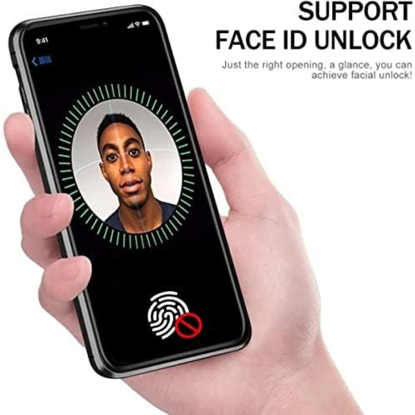 Privacy doubelfodral för Samsung S24 plus svart svart