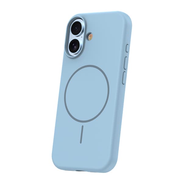 Silikon tunt Mag-fodral för iPhone 17 / 18 6,3\" ljusblå