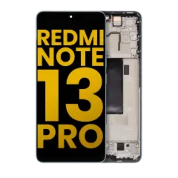 OLED-enhet med ram för Xiaomi Redmi Note 13 Pro 5G (renoverad) (blå)