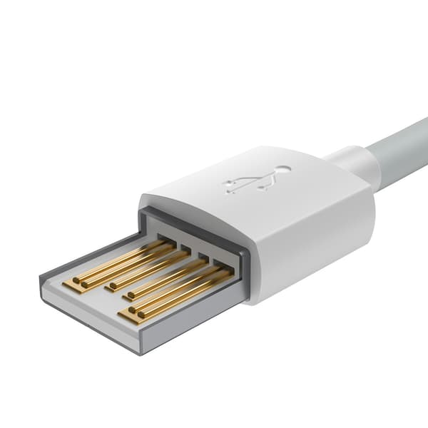 Baseus-kabel Simple Wisdom USB - Lightning 1,5 m 2,4A vit 2 st