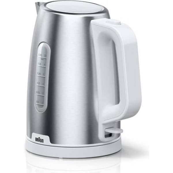 Braun PurShine Elkedel 1.7liter 2.2kW Rustfrit stål/vit