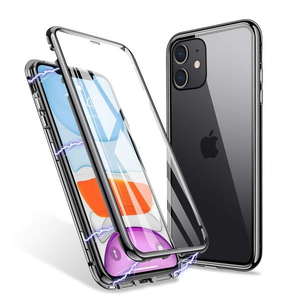 magnet fodral för din iphone 11 pro|svart svart