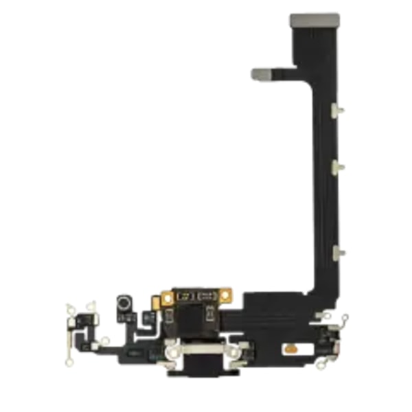 Laddningsport flexkabel med kort för iPhone 11 Pro Max (Eftermarknad Plus) (Rymdgrå)