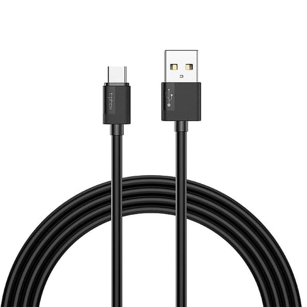 kabel T-PHOX NETS TYPE-C svart 3A; PVC; 2M svart